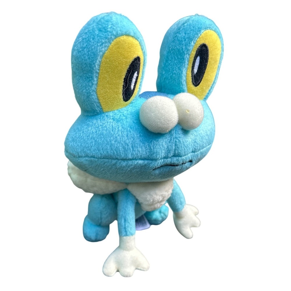 TOMY Pokemon Froakie Plush Blue Water Starter Toy T18569 Kalos Region 7 Inch